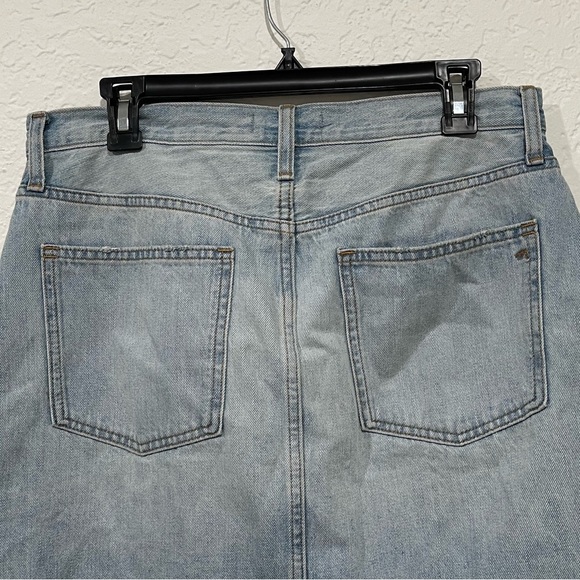 Madewell Denim High-Waist Straight Mini Skirt In Fitzgerald Wash Size 29 - Picture 6 of 10